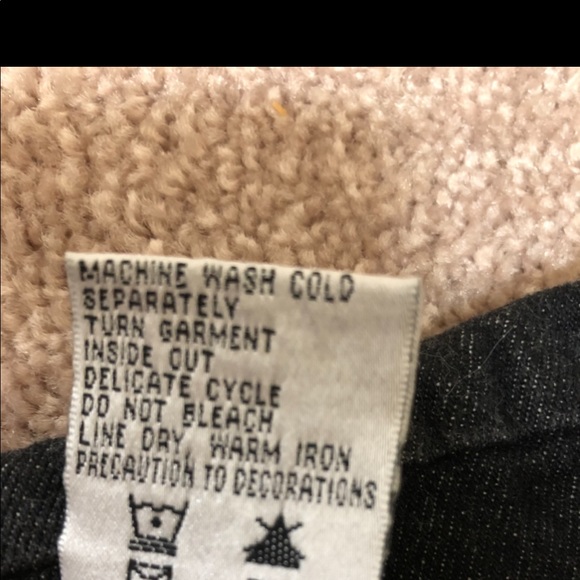 Black denim red stripe jean jacket plus size 2X 90’s retro Koos relaxed fit - Picture 7 of 7